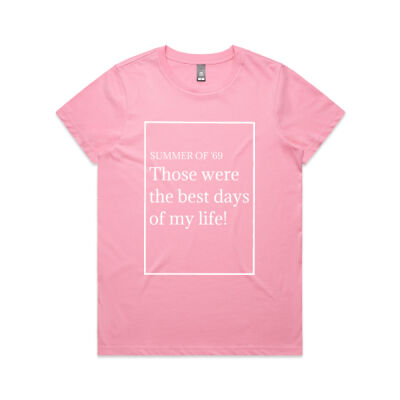 "Best Days" - Bryan Adams lyric Women"s T-Shirt Thumbnail